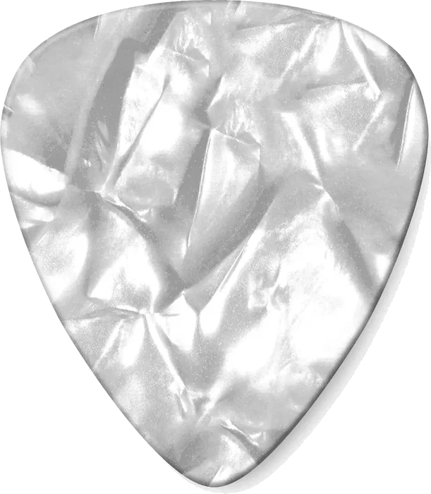 DUNLOP Pack de 72 médiators Genuine Celluloid blanc nacré - Medium