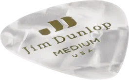 DUNLOP Pack de 72 médiators Genuine Celluloid blanc nacré - Medium