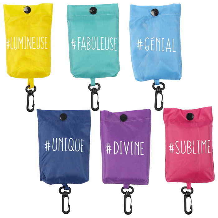 Entre Temps Sac de courses pliable Hashtag