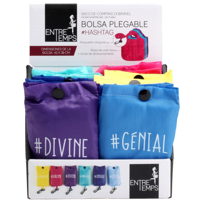 Entre Temps Sac de courses pliable Hashtag