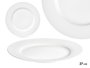 VESSIA Assiette plate en porcelaine blanche 27 cm