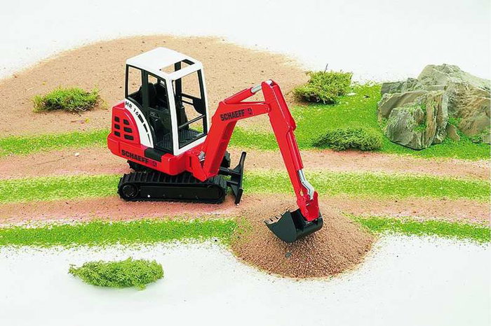 Bruder HR16 - Mini Excavatrice Jouet - Véhicule 35x10x16 cm - ABS - Recommandé à partir de 3 ans