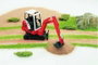 Bruder HR16 - Mini Excavatrice Jouet - Véhicule 35x10x16 cm - ABS - Recommandé à partir de 3 ans