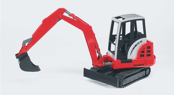 Bruder HR16 - Mini Excavatrice Jouet - Véhicule 35x10x16 cm - ABS - Recommandé à partir de 3 ans