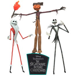 DIAMOND SELECT Blister de 3 figurines L'Étrange Noël de monsieur Jack 18cm