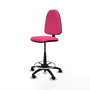 PIQUERAS Y CRESPO Tabouret de bureau en cuir écologique Rose