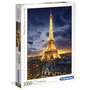 Clementoni Puzzle 1000 Pièces Tour Eiffel Paris Paysage en Nuit - Qualité Premium - Dimensions Assemblé 69 x 50 cm