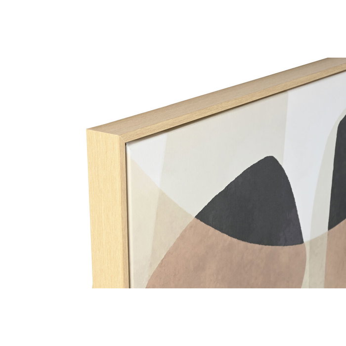 Toile Home ESPRIT Blanc Marron Noir Beige Abstrait Urbaine 100 x 4 x 140 cm (2 Unités)