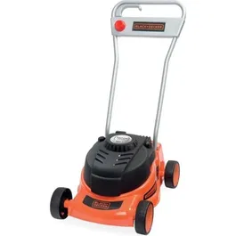 Smoby Tondeuse Mécanique pour Enfant Black+Decker - Tondeuse Jouet de Jardin Légère et Facile à Utiliser, Couleurs Orange et Noir
