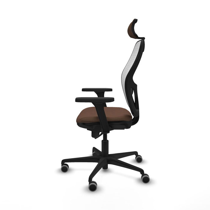 Piqueras y Crespo Chaise de Bureau 3D036G2 Blanc et Brun foncé Piqueras y Crespo Chaise de Bureau 3D036G2 Blanc et Brun foncé