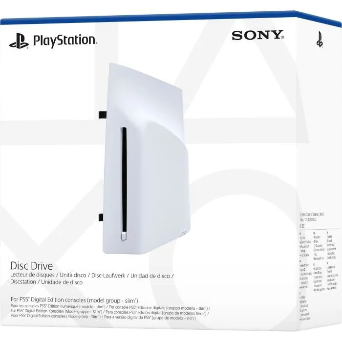 Sony Lecteur de disques Blu-Ray pour console PlayStation 5 Slim PS5 SLIM - Édition numérique - Compatible uniquement avec le modèle Digital Edition