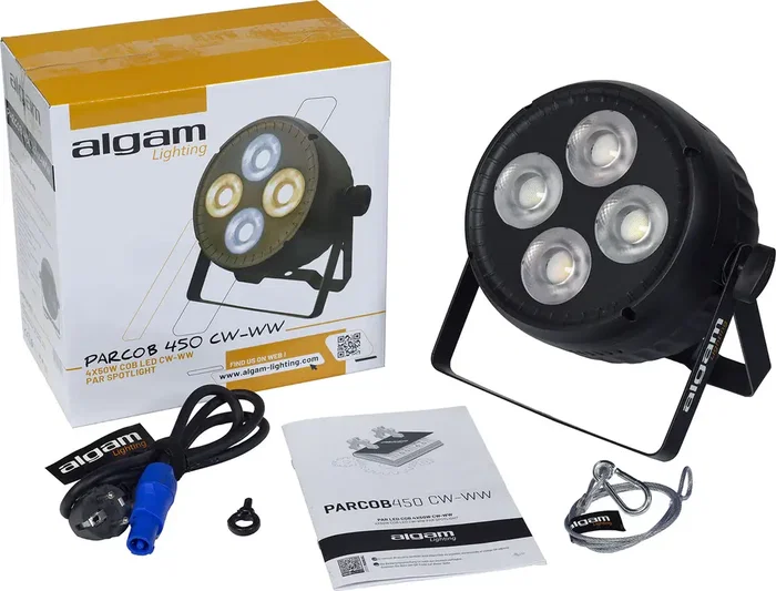 ALGAMLIGHT Wash Par Cob 4X 50W Blanc Froid / Blanc Chaud - Effet Lumière DMX 4 Canaux, 80W, IP20