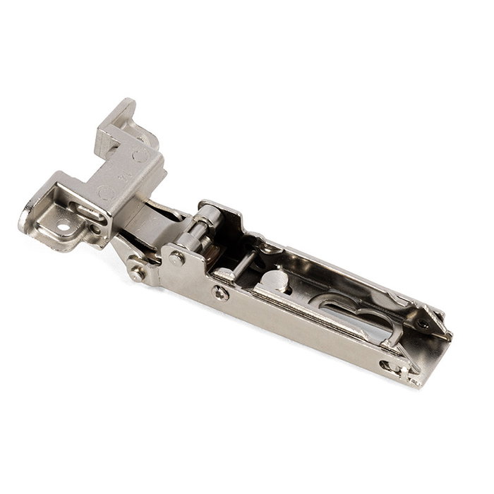 Salice S200 C2Z6A99 - Paire de charnières droites à clip pour profil métallique 20mm - Ouverture 105° - Codo semiacodado