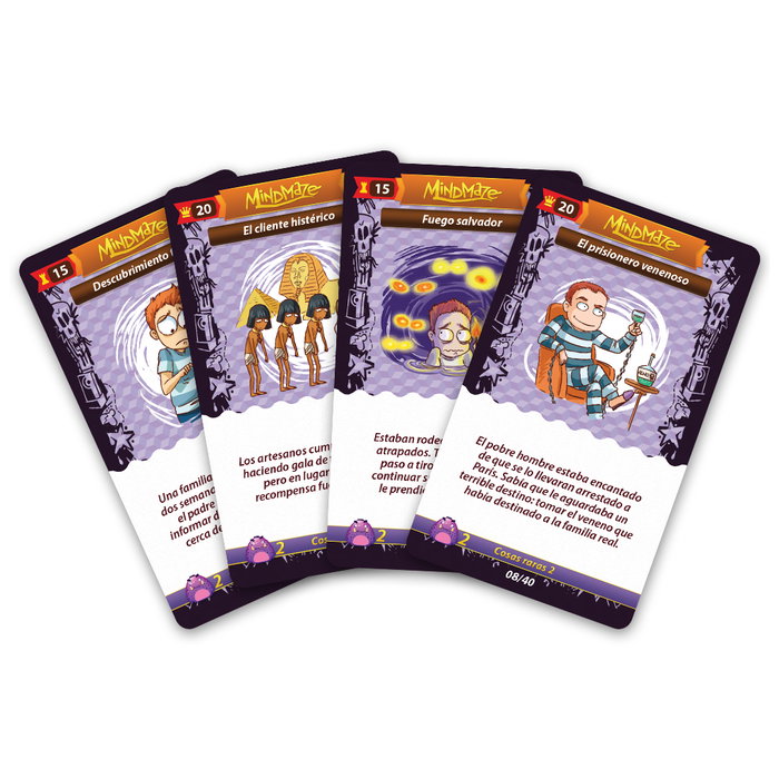 Asmodee Mind Maze: Cosas Raras 2 - Jeu de cartes de déduction et énigmes - 40 défis mentaux - À partir de 14 ans - Version espagnole