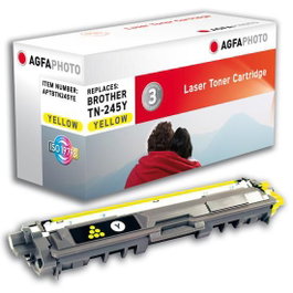AgfaPhoto Cartouche de toner jaune, 2200 pages, remplace Brother TN-245Y