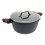 Casserole avec Couvercle San Ignacio denia experto Noir Rouge Ø 20 cm