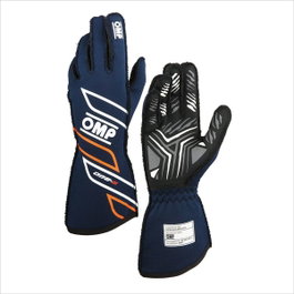 Omp Gants One-S My2025 FIA 8856-2018 Bleu Marine / Orange Fluo XXL