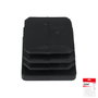 MAURER Embouts carrés intérieurs noirs 30x30 mm, pack de 4 pièces