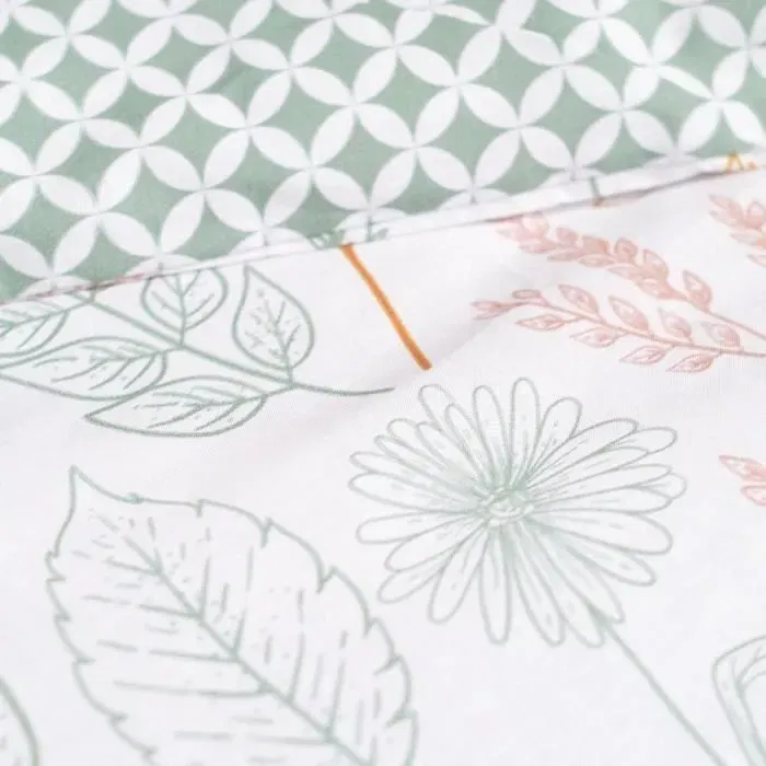 Today - Parure de lit 2 personnes Sunshine 11.49, Housse de couette 240 x 260 cm + 2 taies, 100% Coton 57 fils/cm