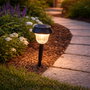 PAPILLON Lampe solaire de jardin en plastique Ø 10,5 x 38 cm