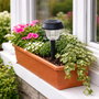 PAPILLON Lampe solaire de jardin en plastique Ø 10,5 x 38 cm