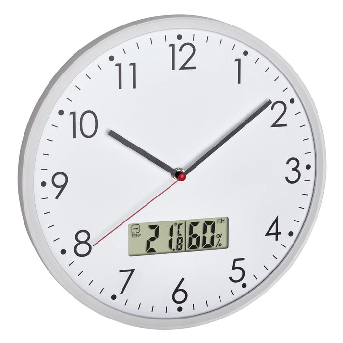 TFA 60.3048.02 Horloge murale analogique avec thermomètre et hygromètre TFA 60.3048.02 Horloge murale analogique avec thermomètre et hygromètre