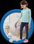 Bizak Mimi Mimitos - Peluche interactive chaton qui marche et miaule - Fonction tactile avec piles incluses
