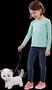 Bizak Mimi Mimitos - Peluche interactive chaton qui marche et miaule - Fonction tactile avec piles incluses