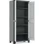 Keter Armoire Haute Titan 44 x 80 x 182 cm - Gris - Rangement Garage Atelier
