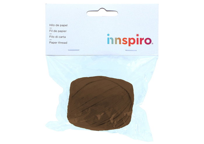 Innspiro Rafia de papier marron 4mm x 30m