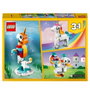 LEGO Creator 3-en-1 31140 La Licorne Magique, Hippocampe et Paon