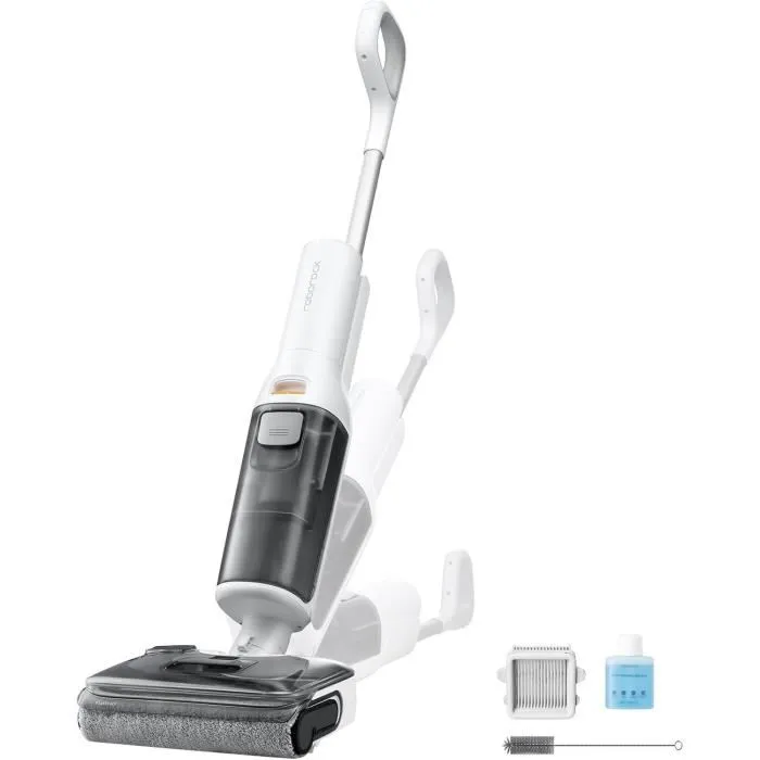 Roborock F25 RT - Aspirateur balai laveur blanc avec auto-nettoyage, aspiration 20000 Pa, lavage à chaud à 90 °C, nettoyage deux bords, capacité 870 ml Roborock F25 RT - Aspirateur balai laveur blanc avec auto-nettoyage, aspiration 20000 Pa, lavage à chaud à 90 °C, nettoyage deux bords, capacité 870 ml