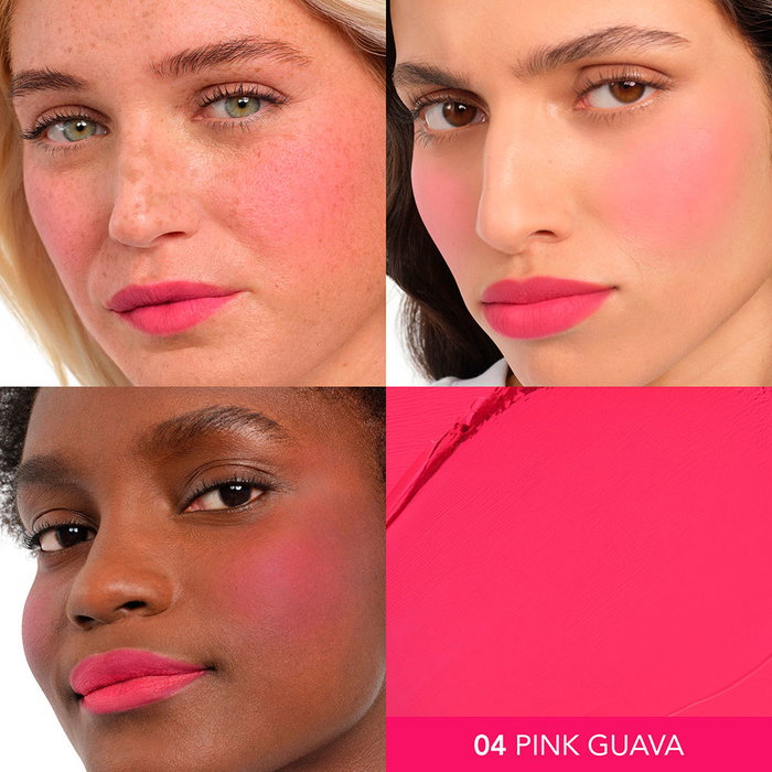 Bourjois Macaron Melt Blush Joues et Lèvres #4-Pink Guava 8g