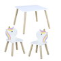 Home Deco Kids Ensemble table et 2 chaises enfant Licorne