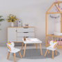 Home Deco Kids Ensemble table et 2 chaises enfant Licorne