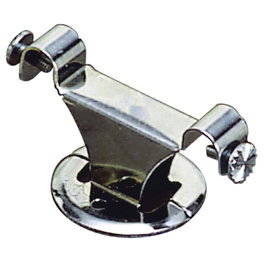 ORYX Support de fixation double chromé pour tringle de 12 mm Ø plafond