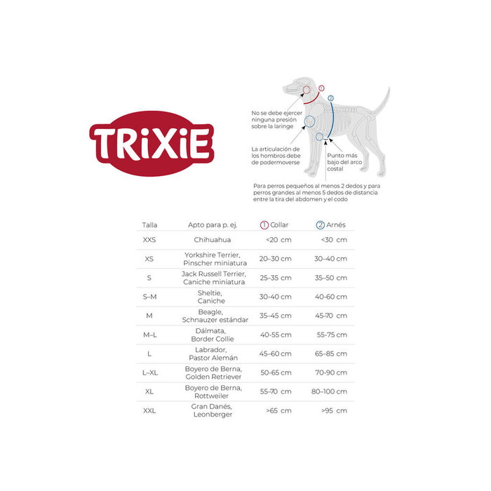 Collier pour Chien Trixie Premium Noir Graphite S/M 33-42 cm