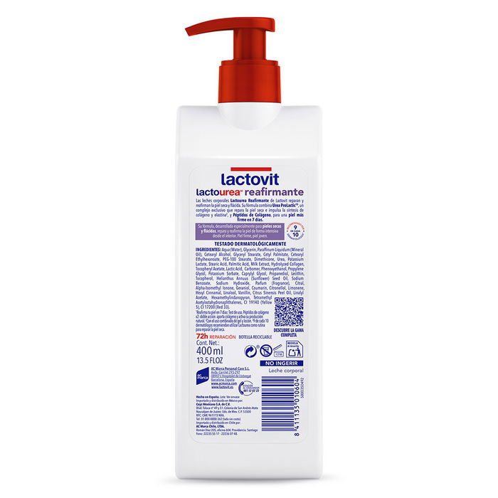 Lactovit Lait Corporel Raffermissant Réparateur Lacto-Urée 400 ml