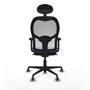 Piqueras y Crespo Chaise de Bureau 2D036G1 Lila avec Appui-tête