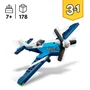 Lego Creator 31160 3-en-1 Aeronef Jeu de Construction - Avion de Course, Avion a Reaction ou Helicoptere - 178 Pieces - Pour Enfants a Partir de 7 Ans