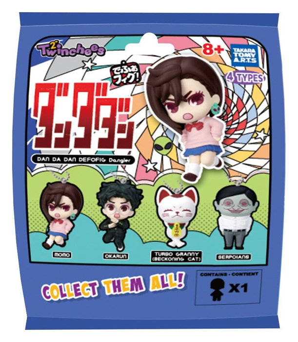 Takara Tomy Dandadan Twinchees Defofig! Dangler - Assortiment de 24 boîtes-mystères Takara Tomy Dandadan Twinchees Defofig! Dangler - Assortiment de 24 boîtes-mystères