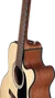 Takamine GX18E Mini Auditorium Cutaway Guitare Électro-Acoustique Satin Natural