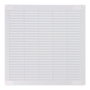 Edm Rejilla de ventilación cuadrada blanca con tapones y mosquitera 300x300x7mm