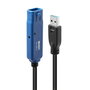 Lindy Câble d'extension actif USB 3.0 Pro, 20 mètres, pour connexion longue distance et transfert à 5 Gbps