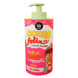 Lola Cosmetics Crème coiffante Kids Cachinho Feliz, Parfum Chocolat, Tenue flexible, 480 g