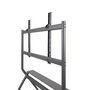 Tooq FS20205 Support Sol Avec Roues pour écrans 50"-86" VESA 800x600, Gris Métallisé