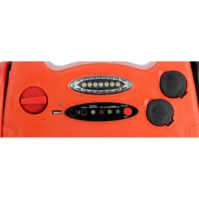 XLPERFORMTools Station de démarrage 600 A avec batterie 17 Ah et lampe LED