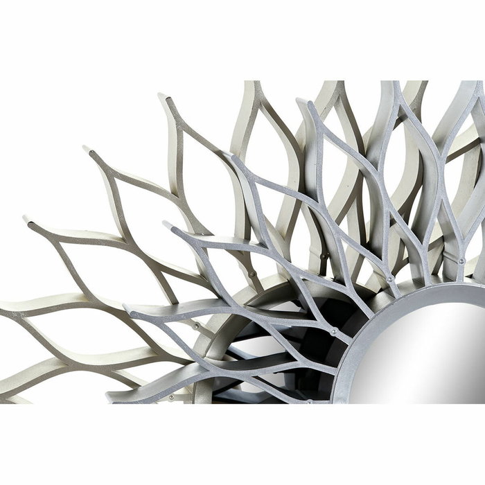 Horloge Murale DKD Home Decor Champagne Argenté polypropylène Miroir 50 x 4 x 50 cm 5 Pièces (2 Unités)