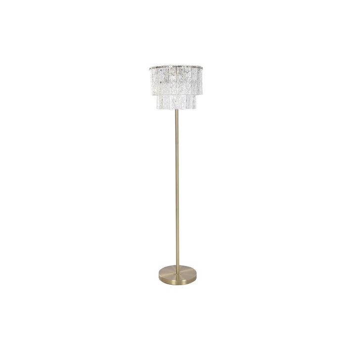 Home ESPRIT Lampadaire Transparent Doré