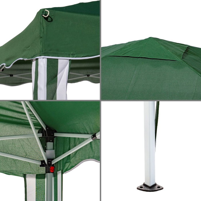 BigBuy Garden Pergola Gazebo Polyester Acier 300 x 300 x 250 cm